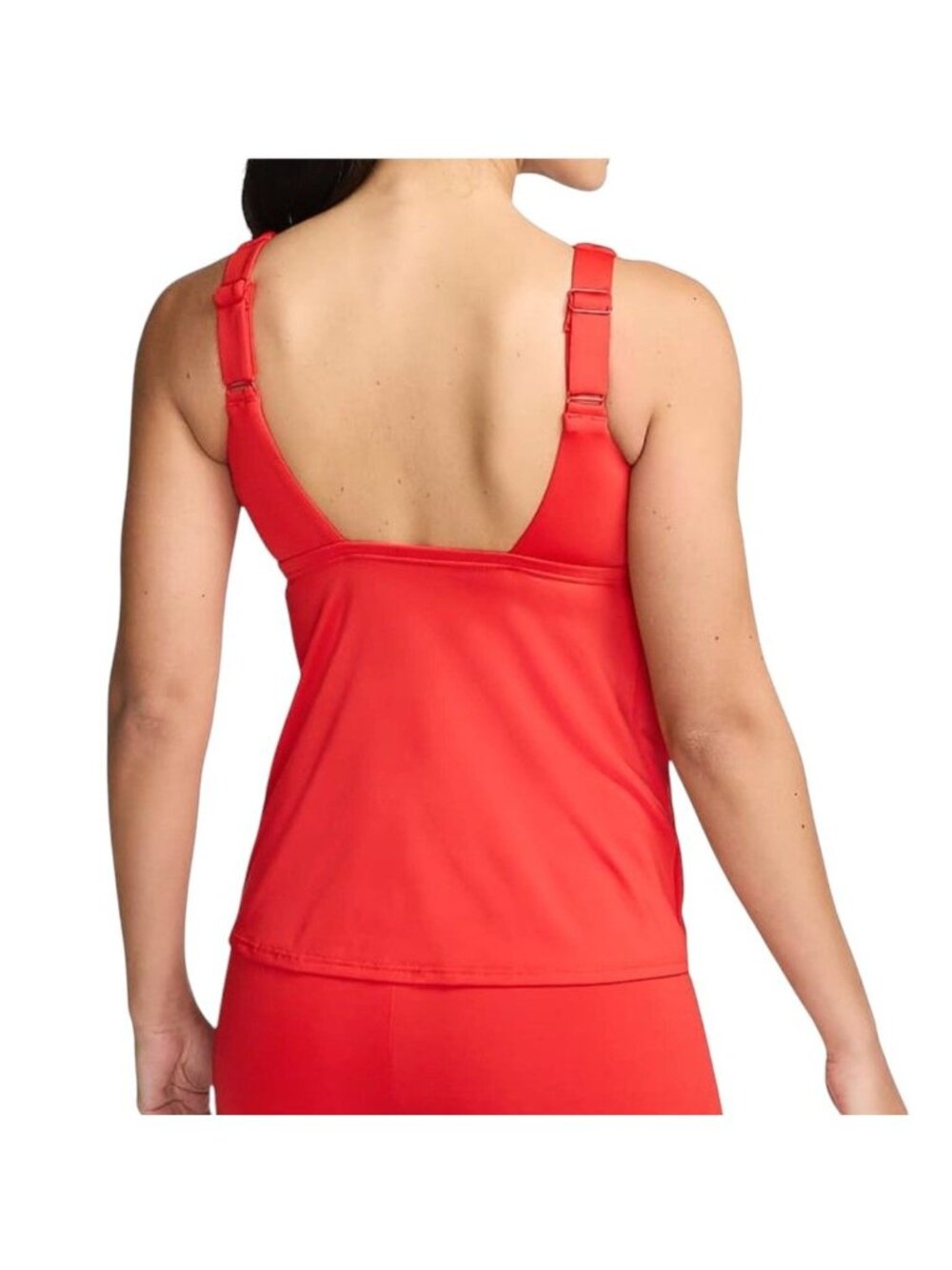 Nike Swim Red Essential Scoop Neck Tankini NESSA224-683 Women’s M New with Tags - Picture 5 of 9